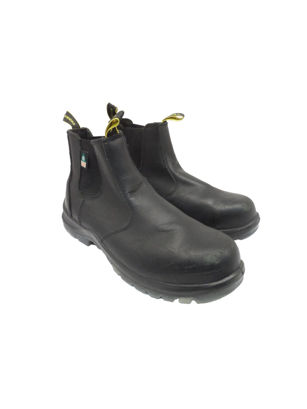 Terra Men's Slip-On Murphy Composite Toe Composite Plate Work Boots Black 11.5M